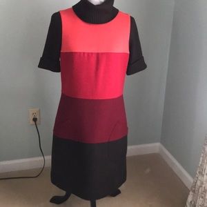 Wool Colorblock Dress by Per Se